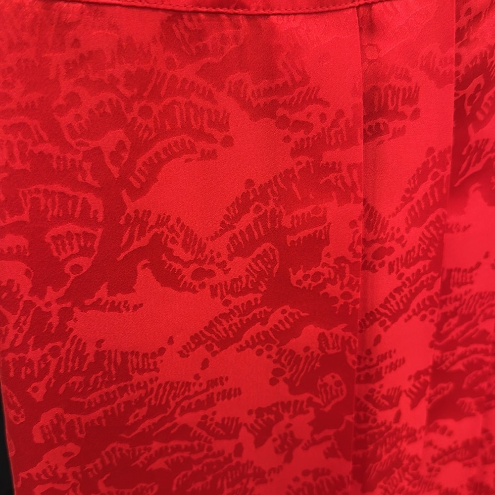 Vintage Silk Red Dresss - Picture 7 of 8
